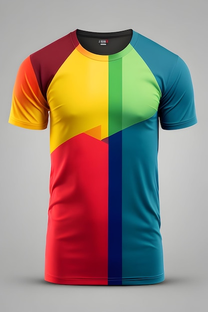 einfarbiges T-Shirt-Modell