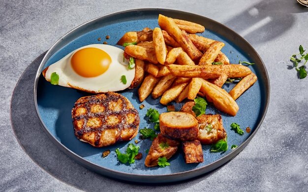 Foto einführung einer neuen porkchops-mahlzeit von circle k neues produkt werbung lebensmittelfotografie