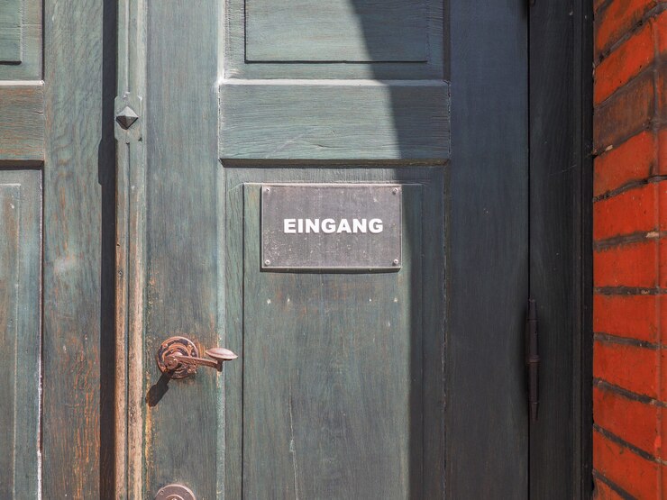 Foto eingang (eingang) zeichen