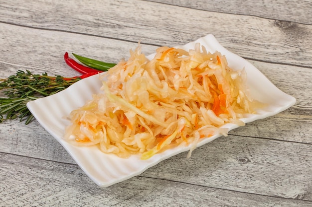 Eingelegtes Sauerkraut