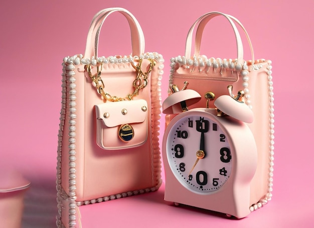 Einkaufstasche im neuen Stil mit Doppelglocken-Alarm in heller Farbe