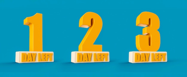 Eins Zwei Drei Tage übrig Nur noch 3 Tage Design Countdown noch Tage Banner Count Time Sale