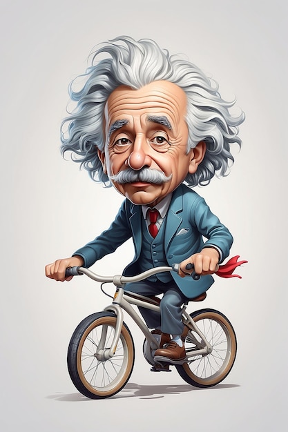 Einstein en las ruedas Abstracto 64K Ilustración vectorial