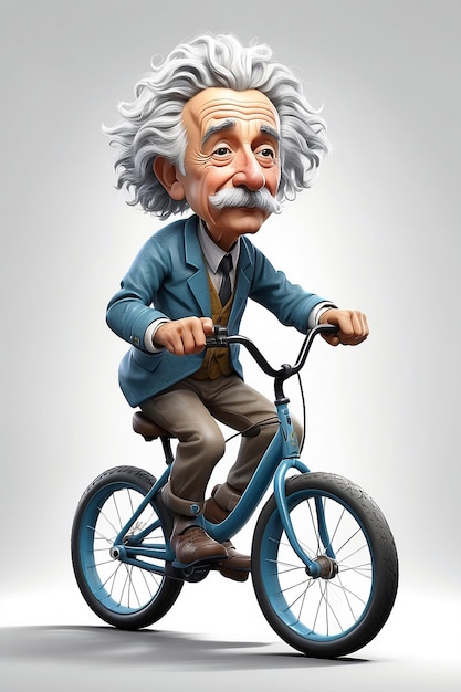 Einstein en las ruedas Abstracto 64K Ilustración vectorial