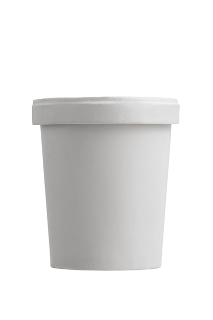 Einwegpapierbecher mit isolierter Deckelmuster