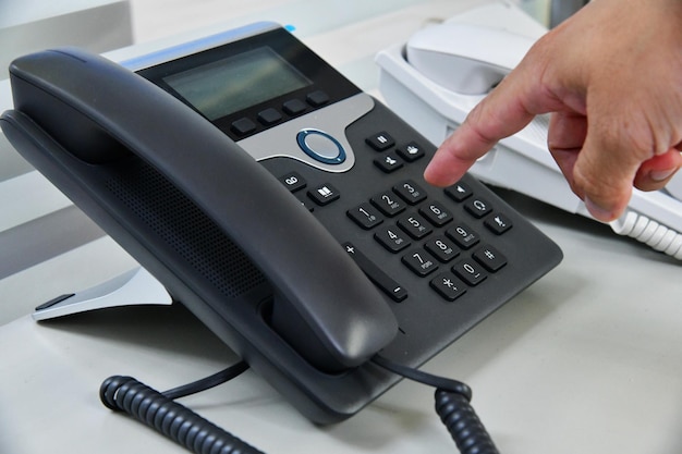 Einzelheiten zur Verwendung einer Telefon-Tastatur flach dof