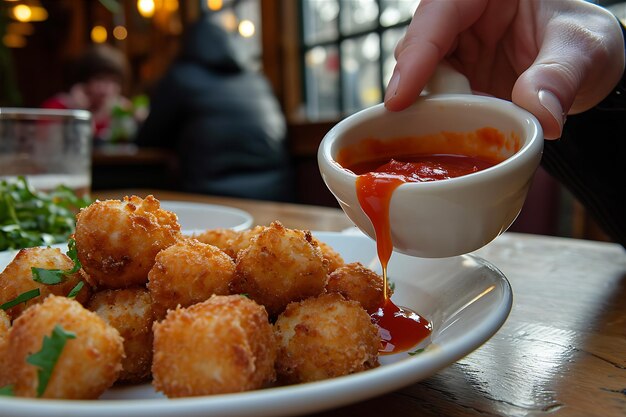 Einzelne Tipping Tater Tots