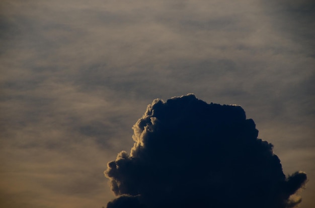 Foto einzelne wolke