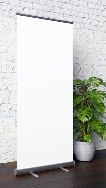 Einziehbares Pullup-Banner-Mockup