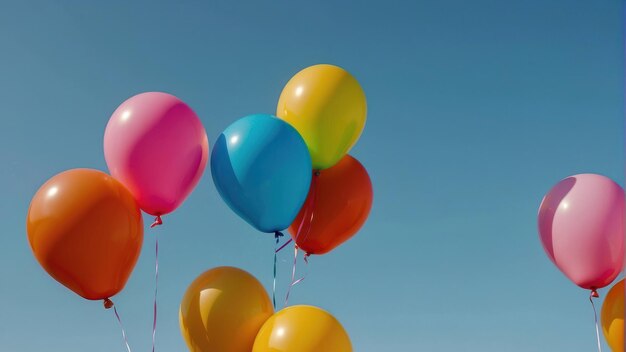 Einzige Ballons, die nach oben treiben