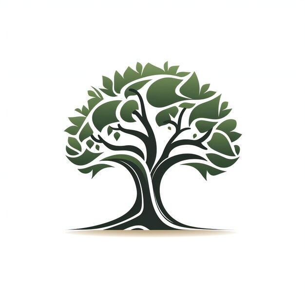 Einziges Baum-Logo-Symbol