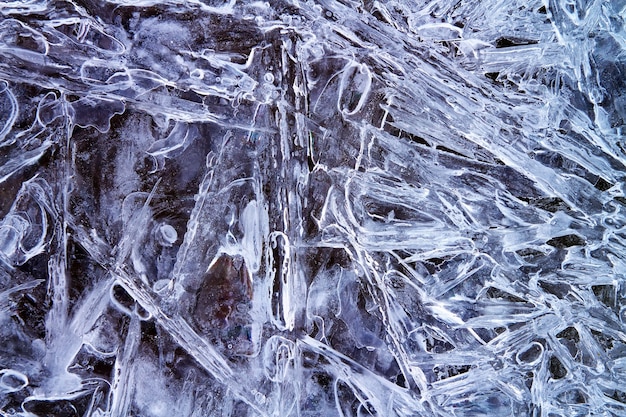 Eis-Hintergrund. Eis natürlicher Hintergrund