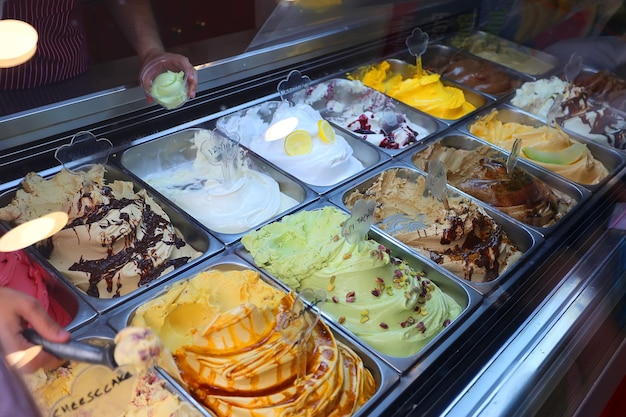 Eis in der Altstadt von Rhodos. Griechenland