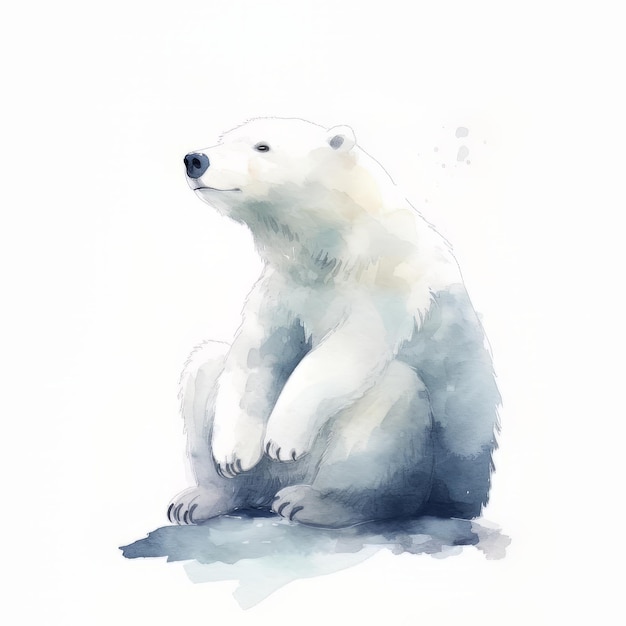 Foto eisbär aquarell illustration