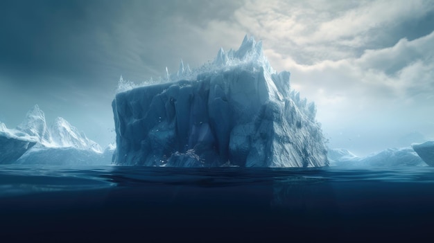 Eisberg auf See