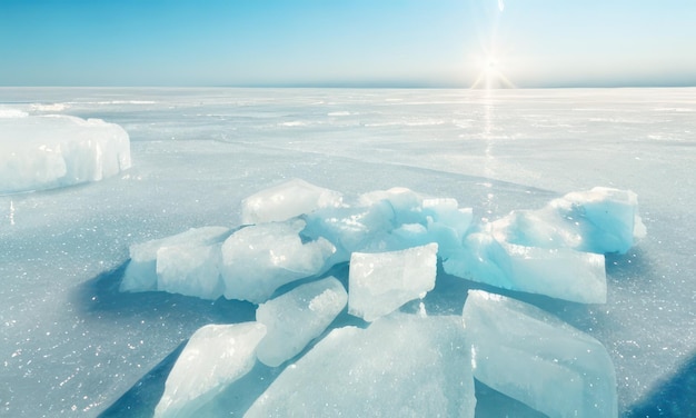 Eisberg im Wasser