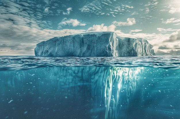 Eisberge in den Polargebieten