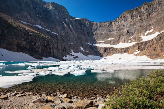 Eisbergsee im Glacier Park, Montana