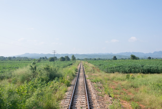 Eisenbahn, Thailand. Es ist klassische Eisenbahn.