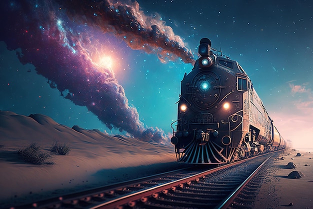 Eisenbahn zum Ozean der Galaxie