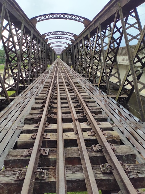 Foto eisenbahnschienen