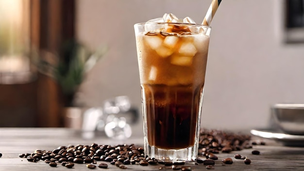 Eiskaffee-Hintergrund sehr cool