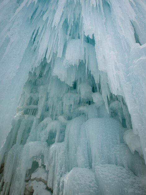 Eisschlösser von Silverthorne, Colorado.