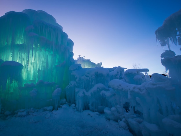 Eisschlösser von Siverthorne, Colorado.