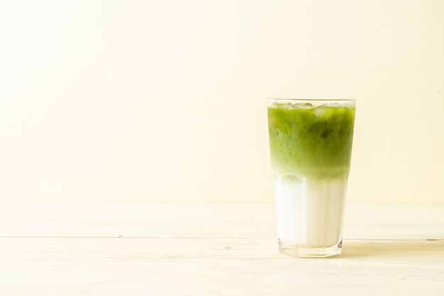 Eistee Matcha grüner Tee Latte