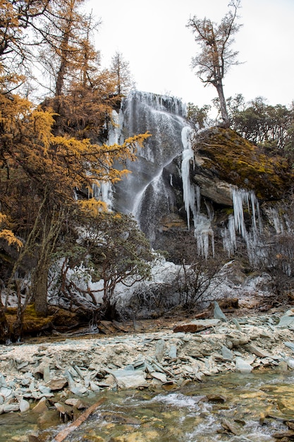 Eiswasserfall in Yading-Naturreservat, China