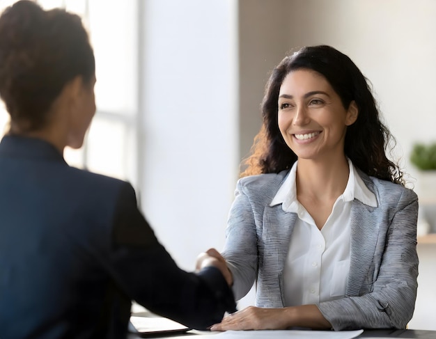 ejecutivos estrechando la mano concepto de acuerdo de negocios