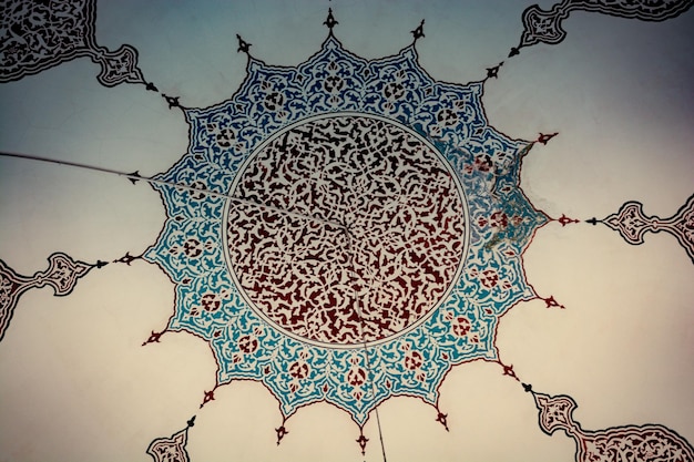 Ejemplo de patrón de arte floral de la época otomana