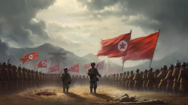 Foto ejército de corea del norte