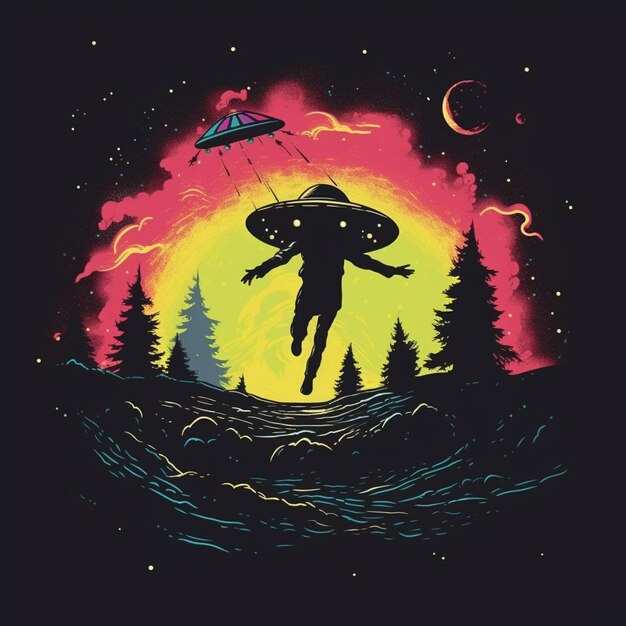 Eklektische Designs von Retro-Wellen bis hin zu kosmischen Abenteuern T-Shirt Artwork-Kollektion für jeden Stil