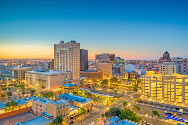 Foto el paso, texas, eua, horizonte do centro da cidade