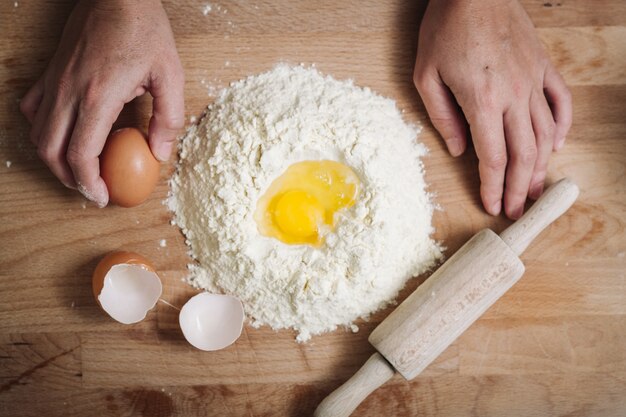 Elaboración de pasta tradicional casera.