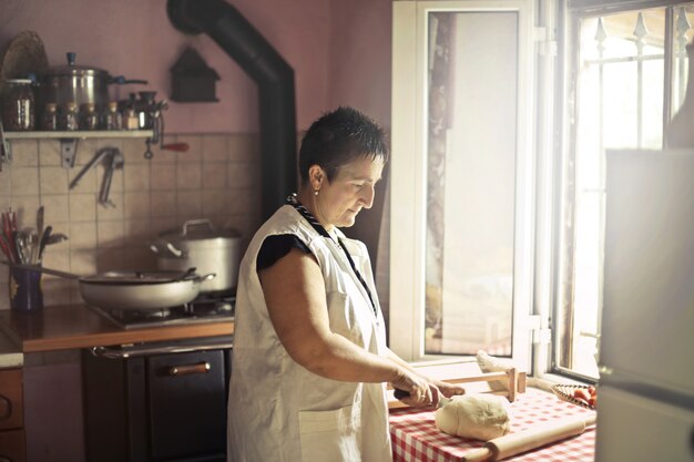 Elaboración tradicional de pasta.