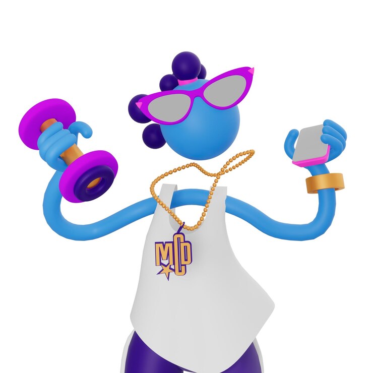 Foto elaborar el concepto de icono deportivo de fitness ilustración de renderización 3d