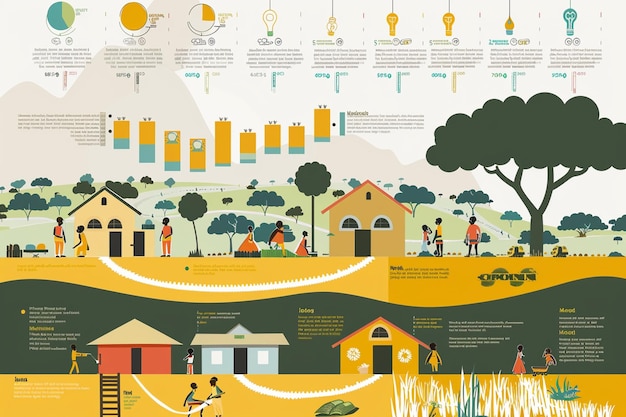 Foto elaborar um infográfico ilustrando os progressos na redução da ai geradora