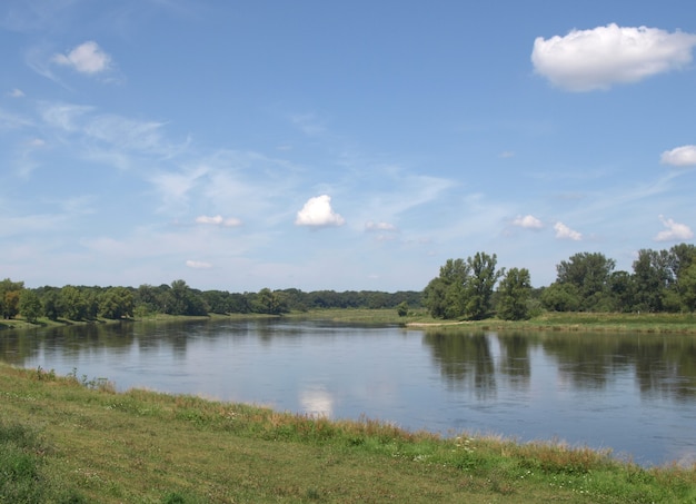 Elbe in Dessau, Deutschland