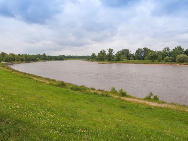 Elbe in Dessau, Deutschland