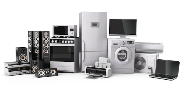 Foto electrodomésticos cocina a gas tv cine frigorífico aire acondicionado microondas