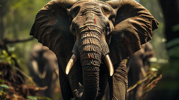 elefante africano imagem fotográfica HD papel de parede