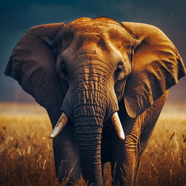 Foto elefante africano parque nacional masai mara quênia coração da vida selvagem no habitat natural