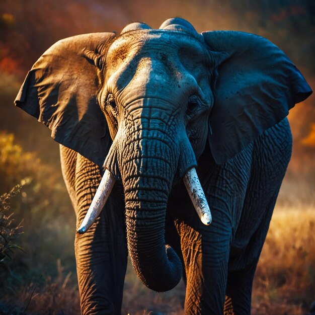 Foto elefante africano parque nacional masai mara quênia coração da vida selvagem no habitat natural