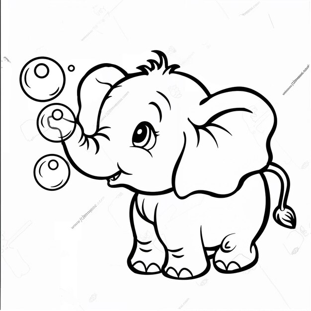 Foto elefante bubble bliss brincadeira alegre