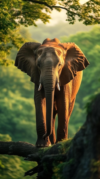 Foto elefante en la naturaleza