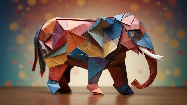 Foto el elefante del origami