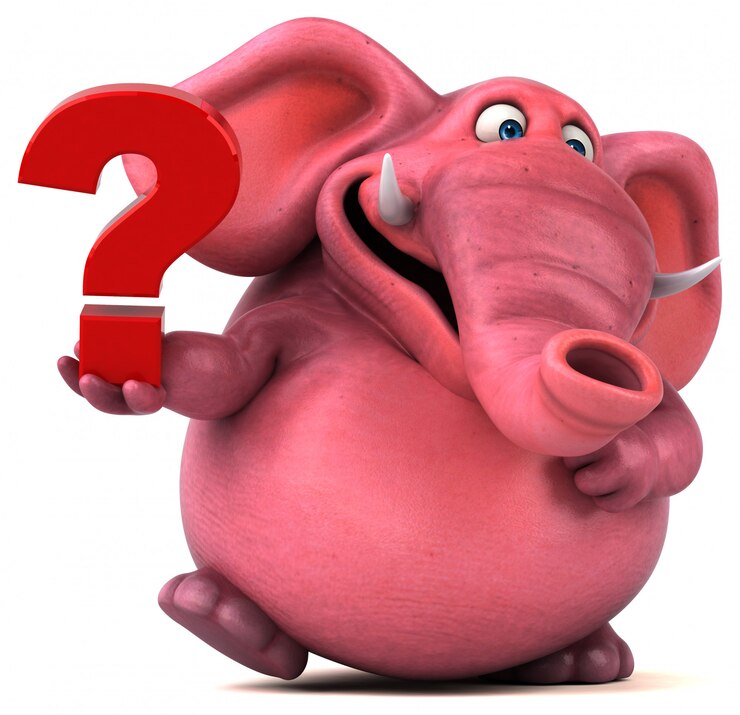 Foto elefante rosa - ilustración 3d