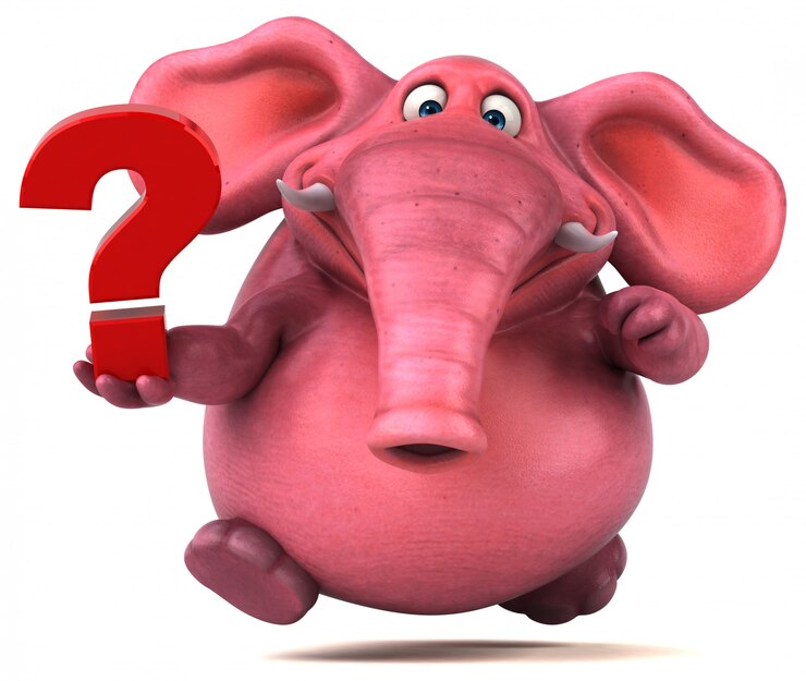 Foto elefante rosa - ilustración 3d